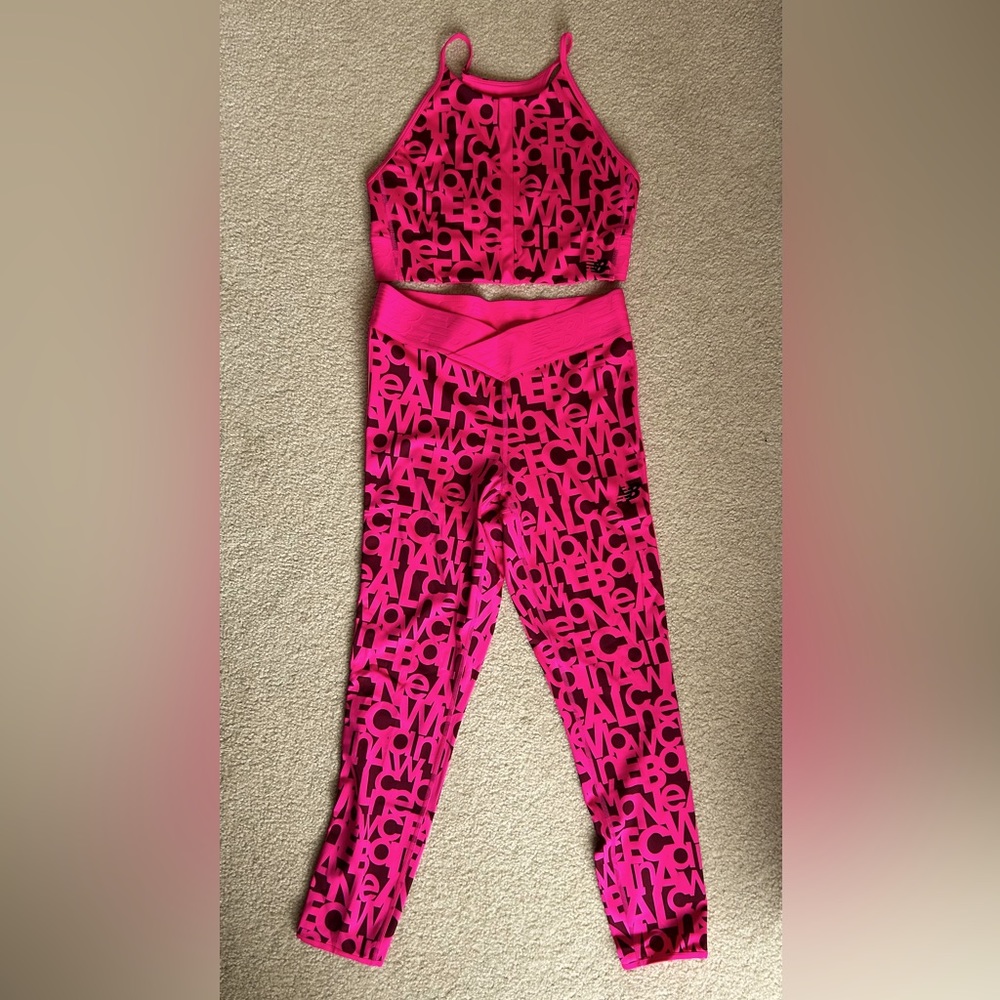 2-Piece New Balance Crop Top & 7/8 Tight